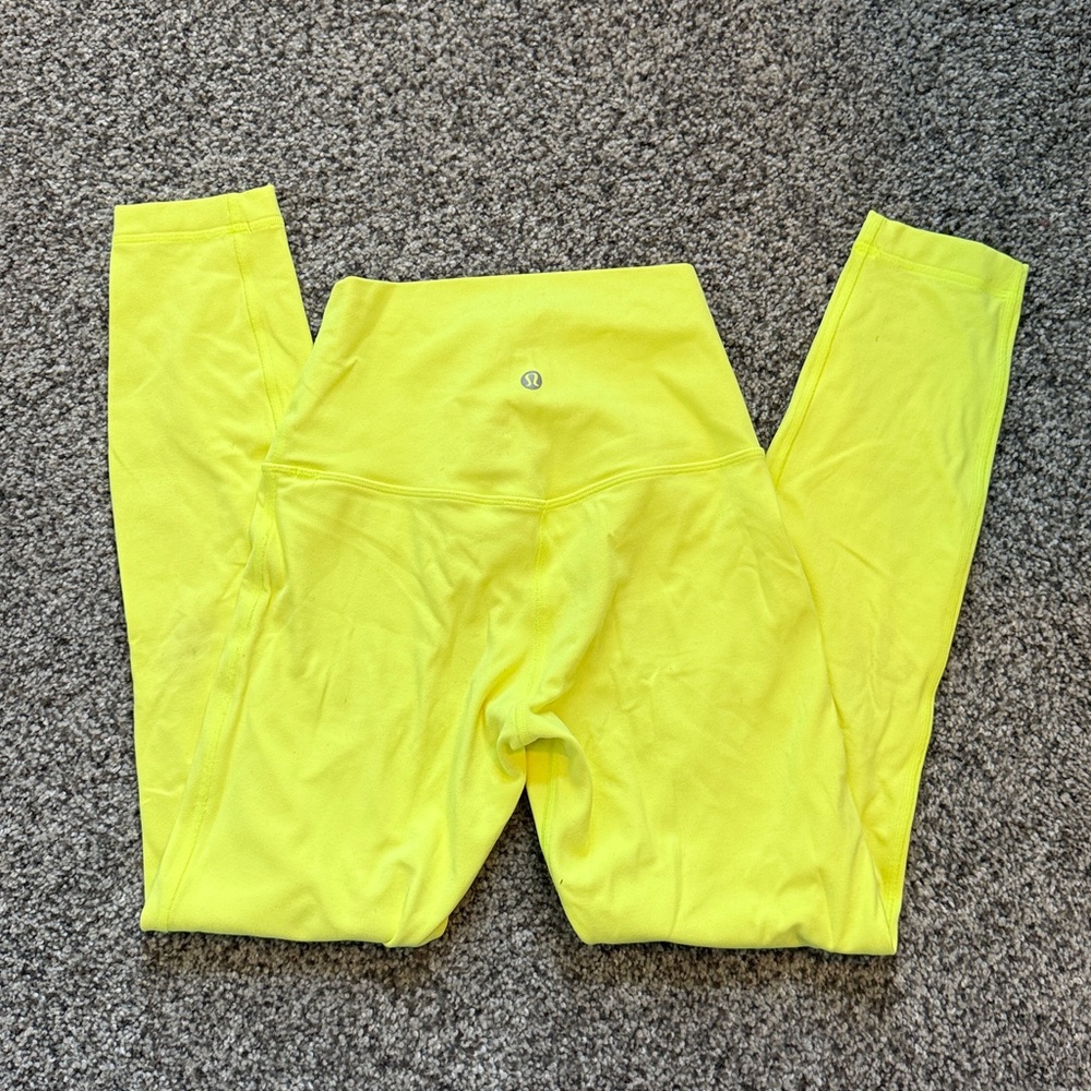 Lululemon Align HR 25” Leggings - Electric Lemon - 4